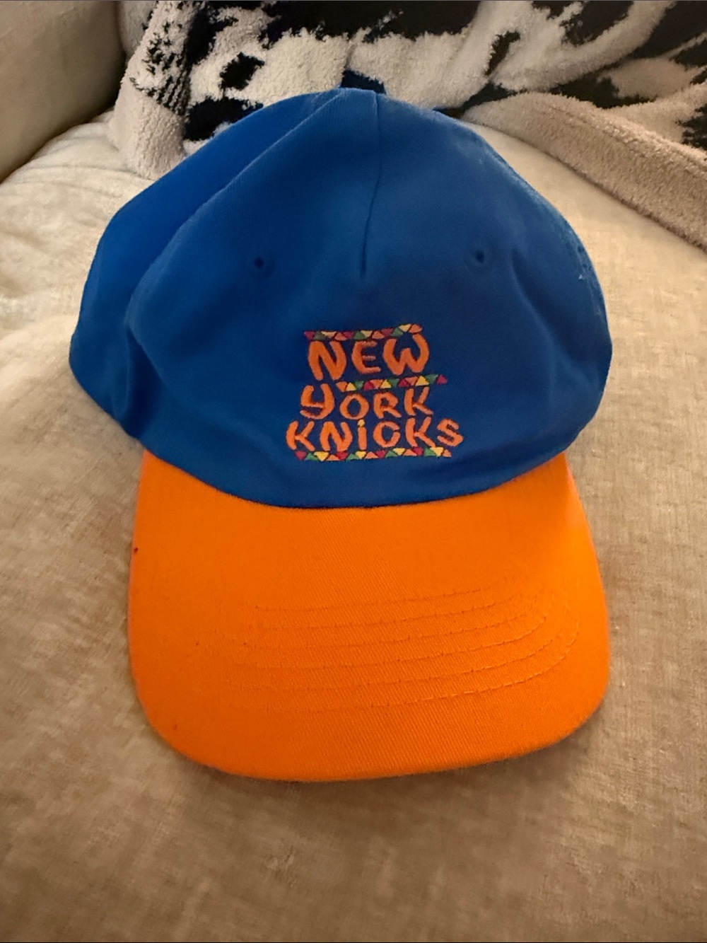New York Knicks Blue and Orange Baseball Cap